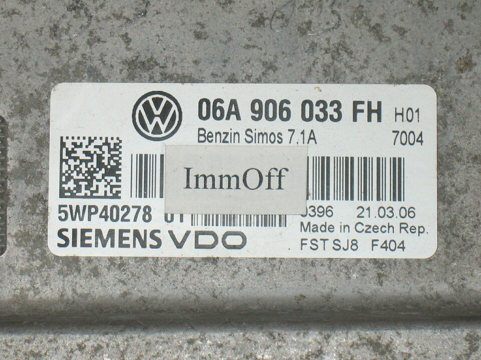 ECU CENTRALINA SEAT ALTEA 06A906033FH 5WP4032503