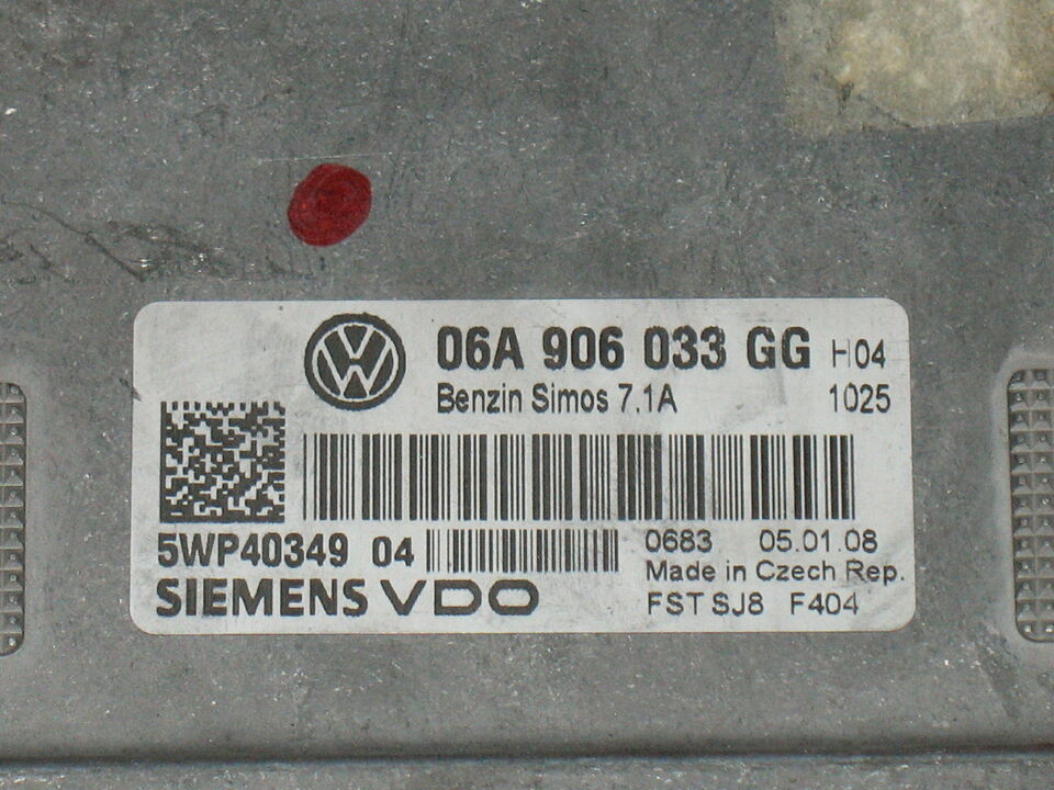 ECU VOLKSWAGEN GOLF 1.6 SIEMENS VDO 5WP40349 04 5WP4034904