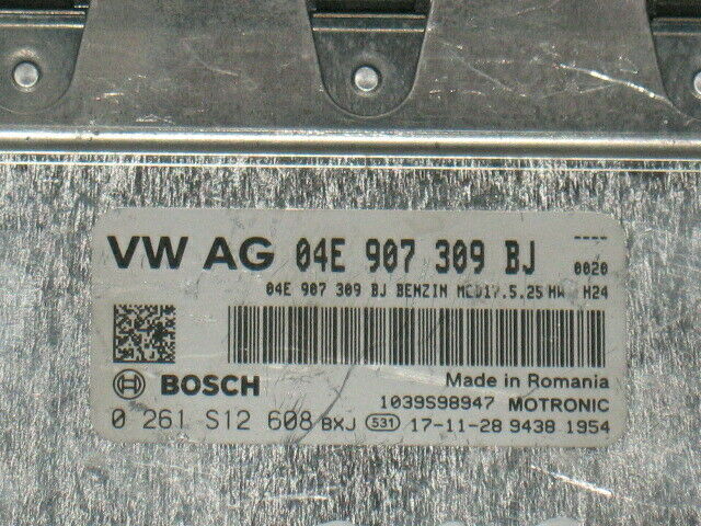 ECU VW AG SEAT LEON 1.4 TSI 04E907309BJ 0261S12608 MED17.5.25