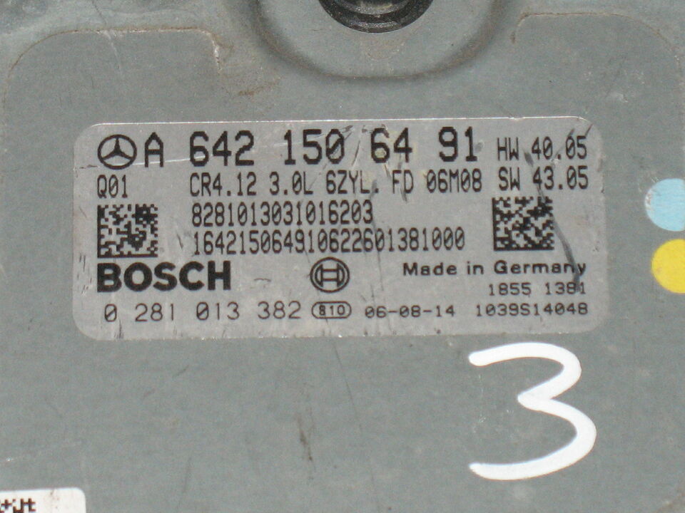 ECU MERCEDES 3.0 0281013382 A6421506491 EDC16CP31-8.12 CR4.12