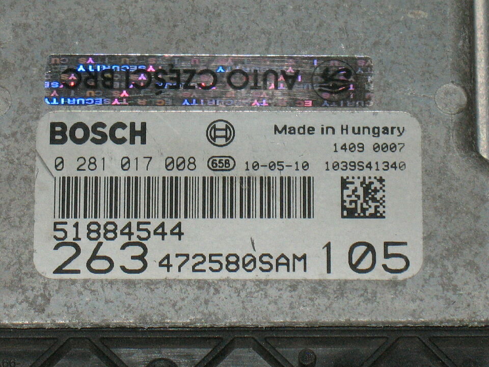 ECU CENTRALINA FIAT DOBLO 0281017008 51884544 EDC16C39