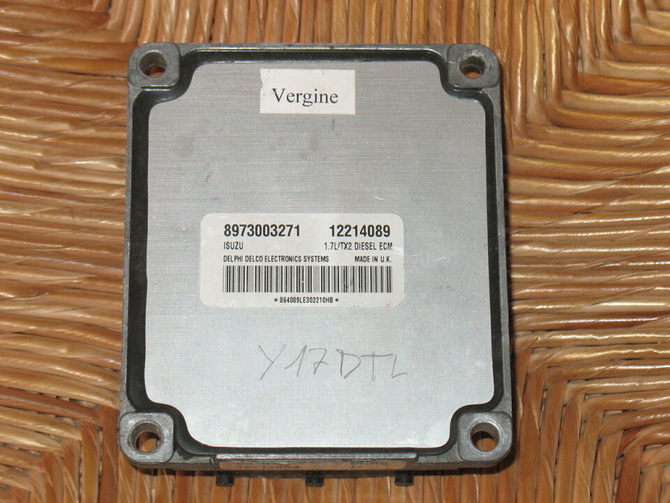 Ecu opel corsa combo 1.7 delphi delco 12214089 isuzu 8973003271