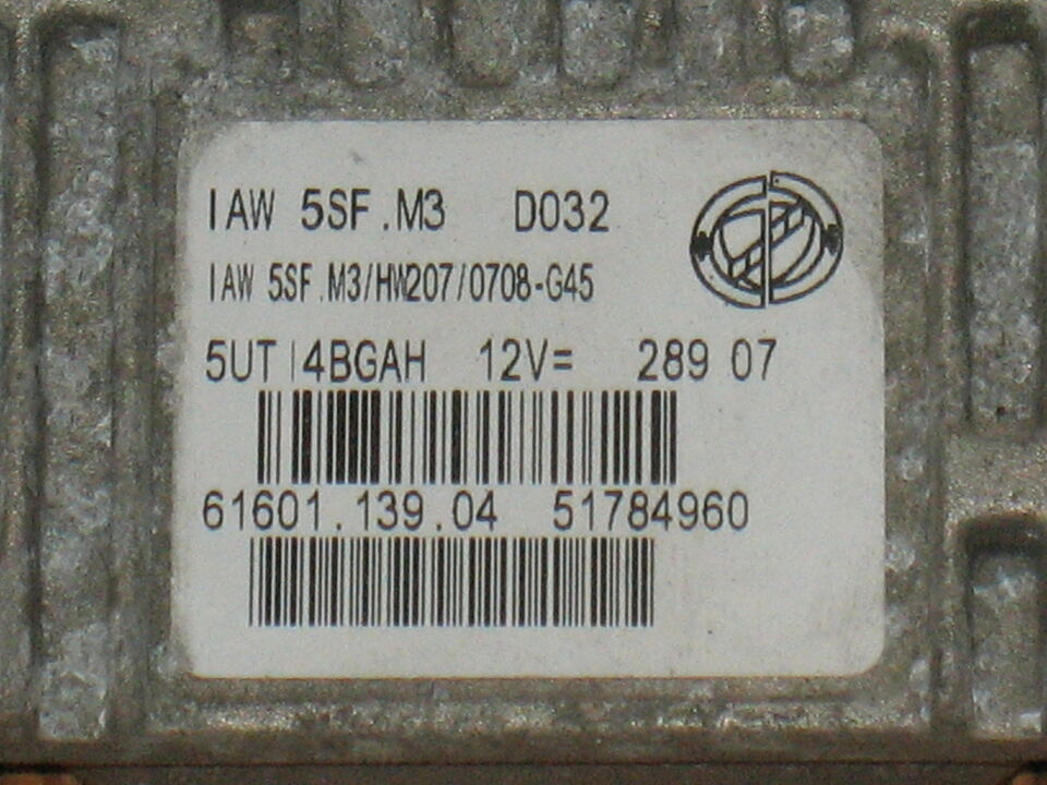 ECU CENTRALINA LANCIA MUSA 1.4 IAW 5SF.M3 HW207 51784960