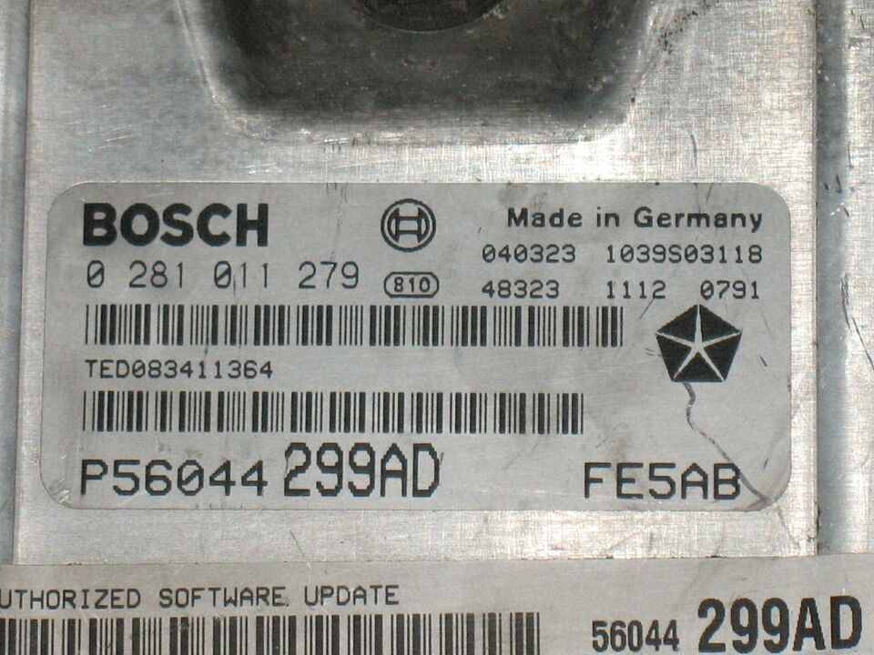 ECU Jeep Grand Cherokee 2.8CRD EDC15C5 0281011279 EDC 15C5-7.18