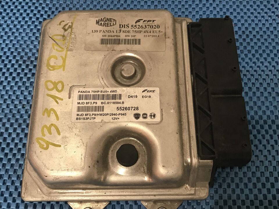 ECU Fiat Panda 1.3 JTD Turbo-Diesel 1.3 MJ8F3.P9 55260728 HW20P