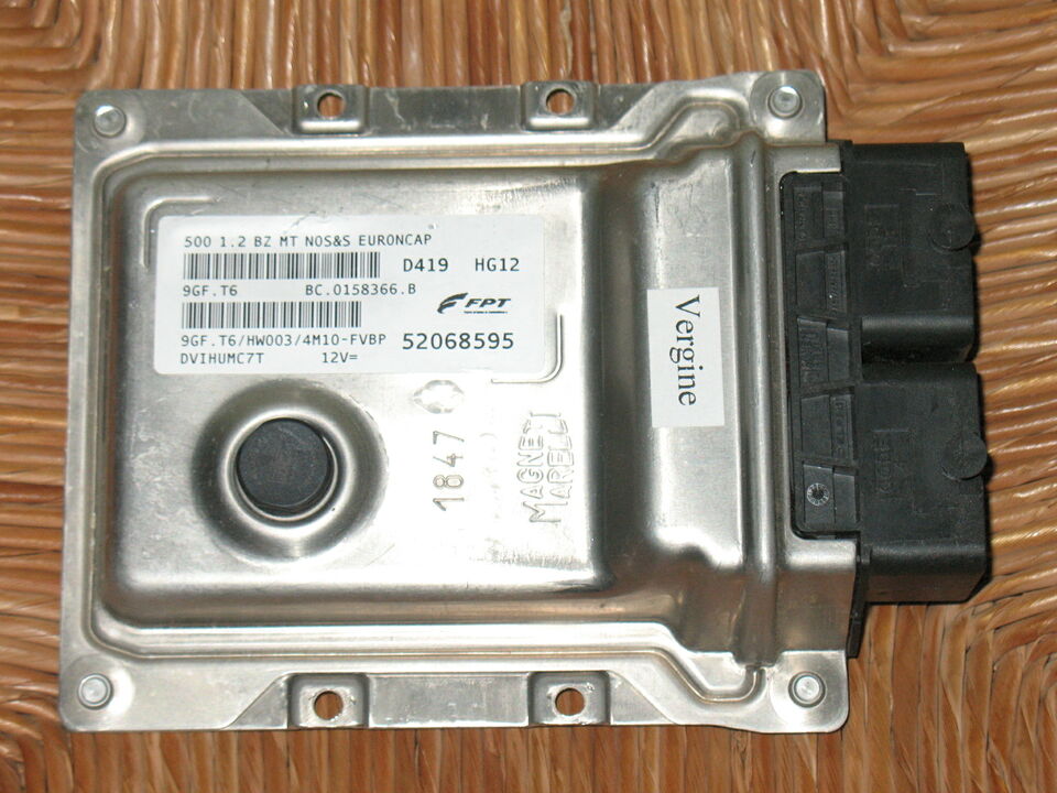 ECU FIAT 500 1.2 BENZINA FPT 52068595 HW003 9GF.T6 4M10FVBP