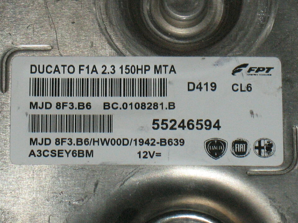 ECU Fiat Ducato 2.3 JTD Mjet MJ8F3 55246594 HW00D 1942B639