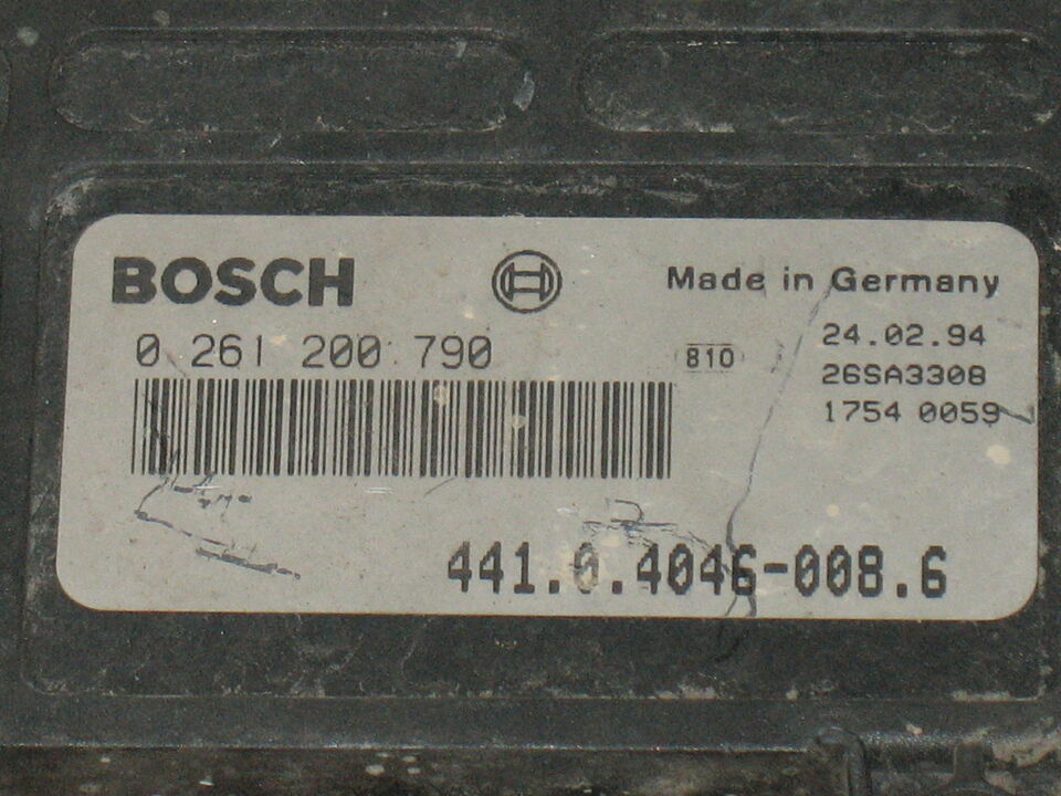ECU SKODA 1.3 BOSCH 0261200790 ANNO 1992-1995 441040460086