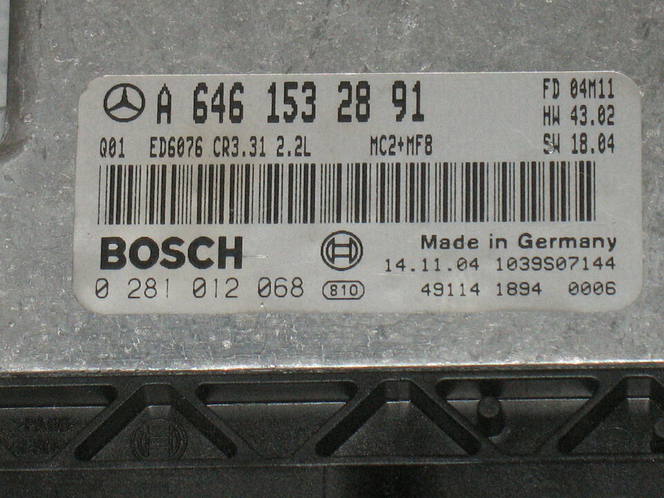 Mercedes Vito W639 0281012068 A6461532891 EDC 16C2-7.31 CR3.31