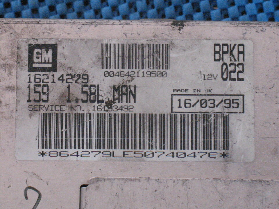 ECU 16214279 46421195 OPEL- FIAT - LANCIA - FIAT TEMPRA