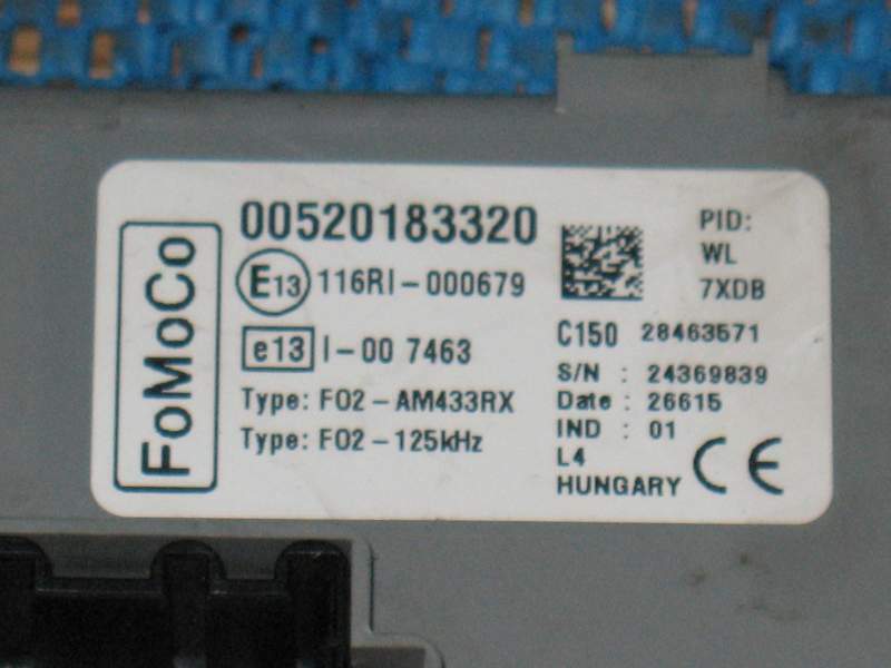 Ecu body computer ford ka 00520183320 520183320