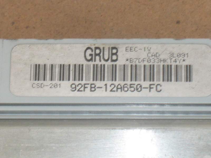 Unità di controllo del motore Ford 92FB12A650FC GRUB CSD201