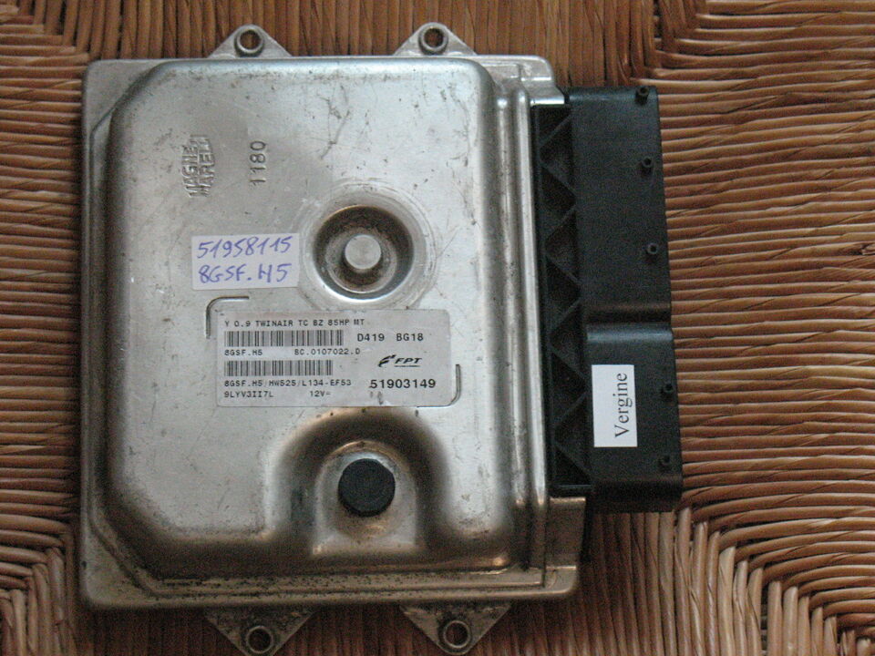 Ecu centralina lancia ypsilon 0.9 85hp 51958115 8gsf.h5 hw525 51903149