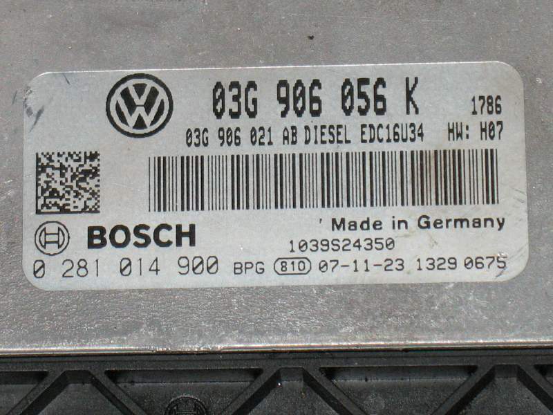 ECU VW MK5 Golf 1.9 TDI BOSCH 0281014900 03G906056K 03G906021AB EDC 16U34-3.42