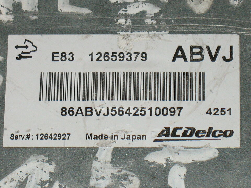 Ecu opel astra vectra zafira 12659379 ABVJ 12659379abvj E83