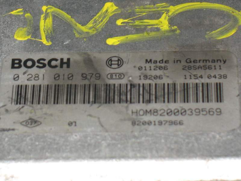ECU RENAULT MEGANE SCENIC 1.9 dCi 0281010979 8200039569
