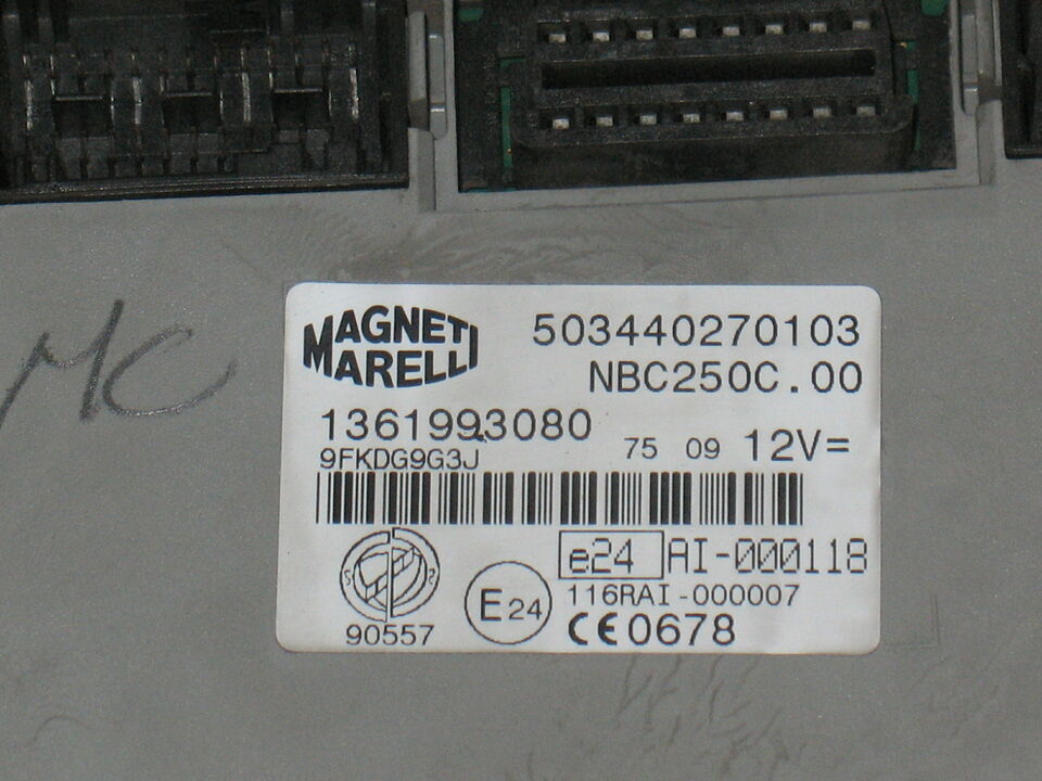 ECU BODY FIAT DUCATO BOXER 2.3 3.0 D 1361993080 503440270103