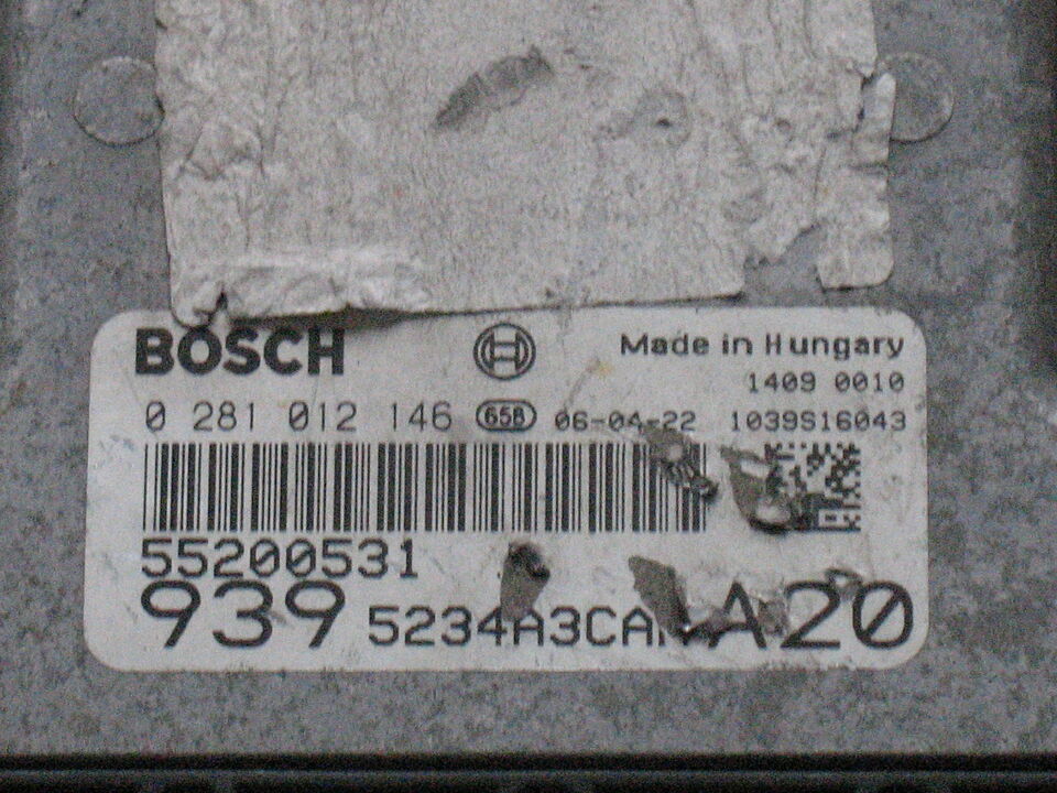 ECU ALFA ROMEO 159 SW 2400 2.4 D 0281012146 55200531 edc 16C39