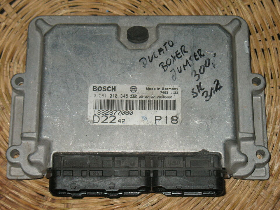 Ecu fiat ducato jumper boxer 2.2 hdi 0281010345 9648608680 EDC 15C7-2.21