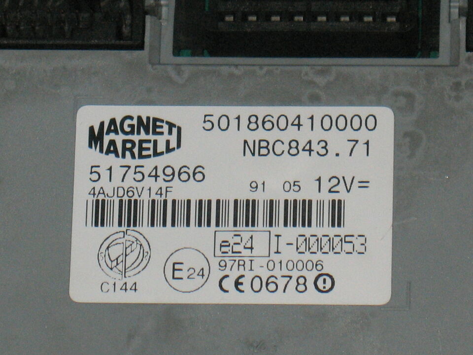 Ecu body computer lancia ypsilon 1.2 51754966 501860410000