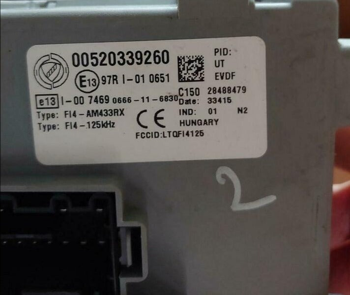 ECU Body Computer Fiat Panda 1.2 00520339260 520339260