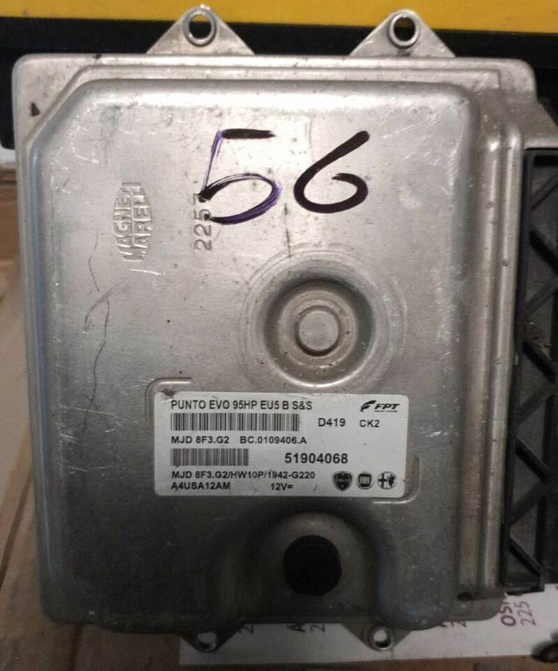 ECU FIAT PUNTO EVO 1.3 MJD 8F3.G2 MJD8F3G2 HW10P 51904068