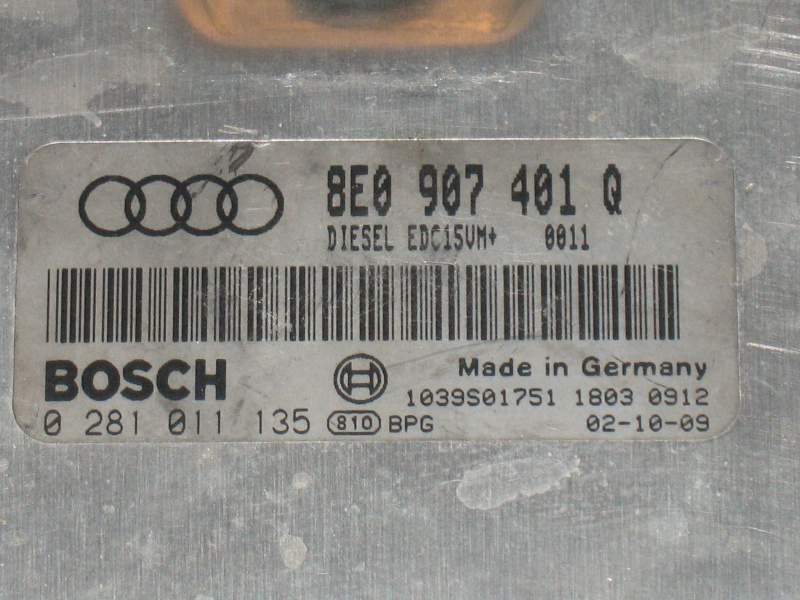 AUDI A6 2.5 TDI 8E0907401Q BOSCH 0281011135 1039S01751