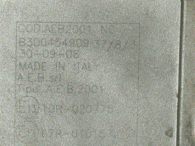 Ecu gpl lpg 4 cilindri alisei zavoli aeb2001nc b300454909 anno 2004