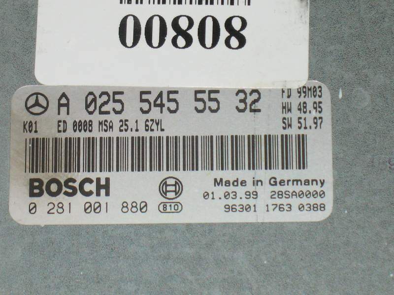ECU MERCEDES W210 E300 3.0 TDI BOSCH 0281001880 A0255455532