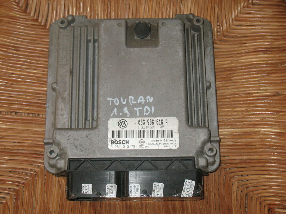 ECU VW TOURAN 1.9 TDI 03G906016A 0281010731 EDC 16U1-5.41