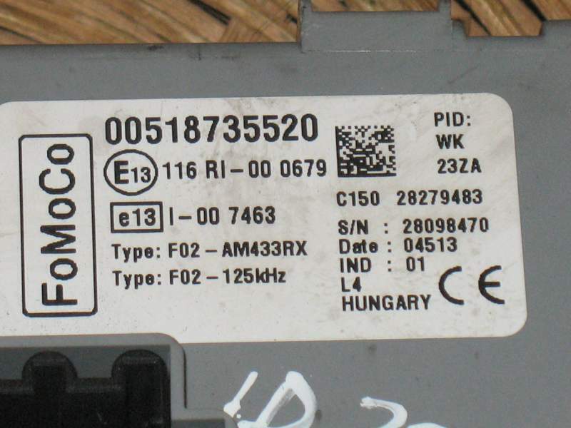 BODY FORD KA RU8 2012 FOMOCO 00518735520 518735520