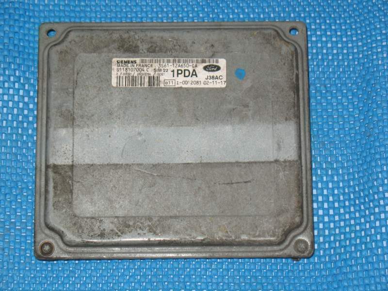 ECU FORD FIESTA 1.4 S118107004C SIM22 3S6112A650CA 1PDA J38AC