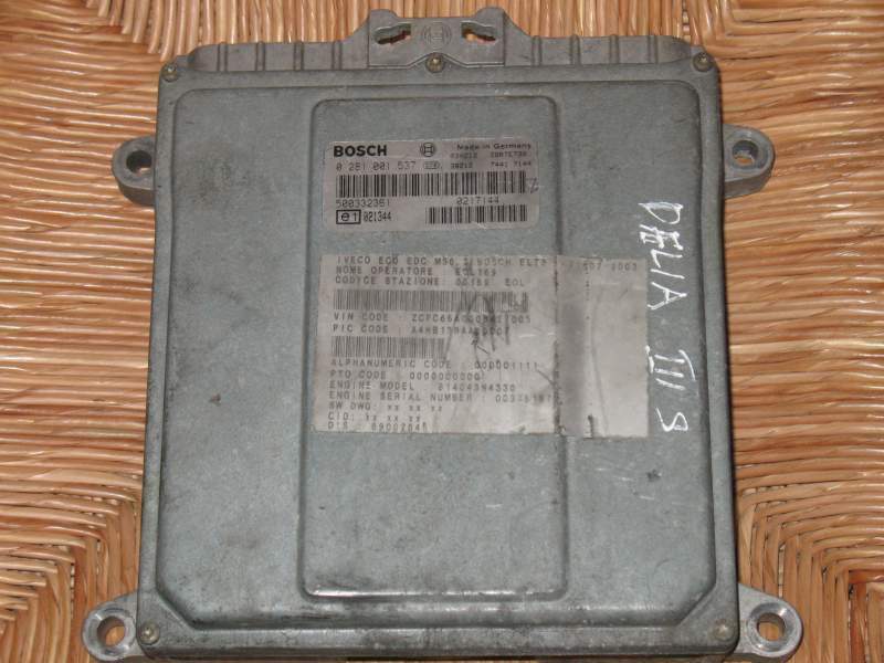 Ecu IVECO DAILY 2.8 JTD BOSCH 0281001537 500332361 EDC MS6.3