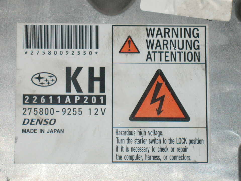 ECU Unit Subaru Forester 2.0D 22611AP201 275800-9255 KH