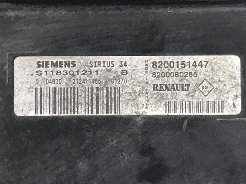 ECU RENAULT KANGOO S118301211B SIRIUS 34 8200151447 8200080285