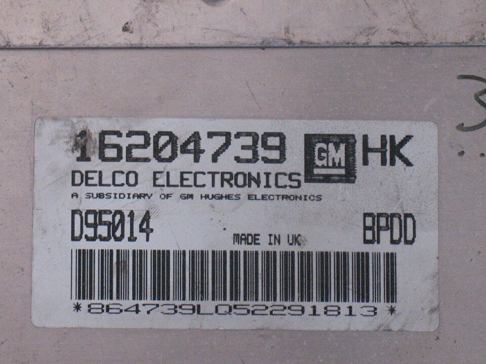 ECU OPEL CORSA B 1.2 DELCO 16204739 HK 16204739HK D95014