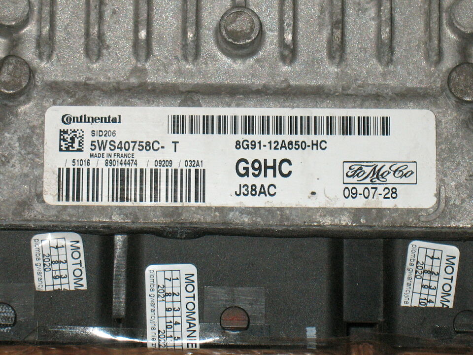 FORD GALAXY 2.0 TDCI 5WS40758C-T 8G91-12A650-HC 8G91 SID206 G9HC