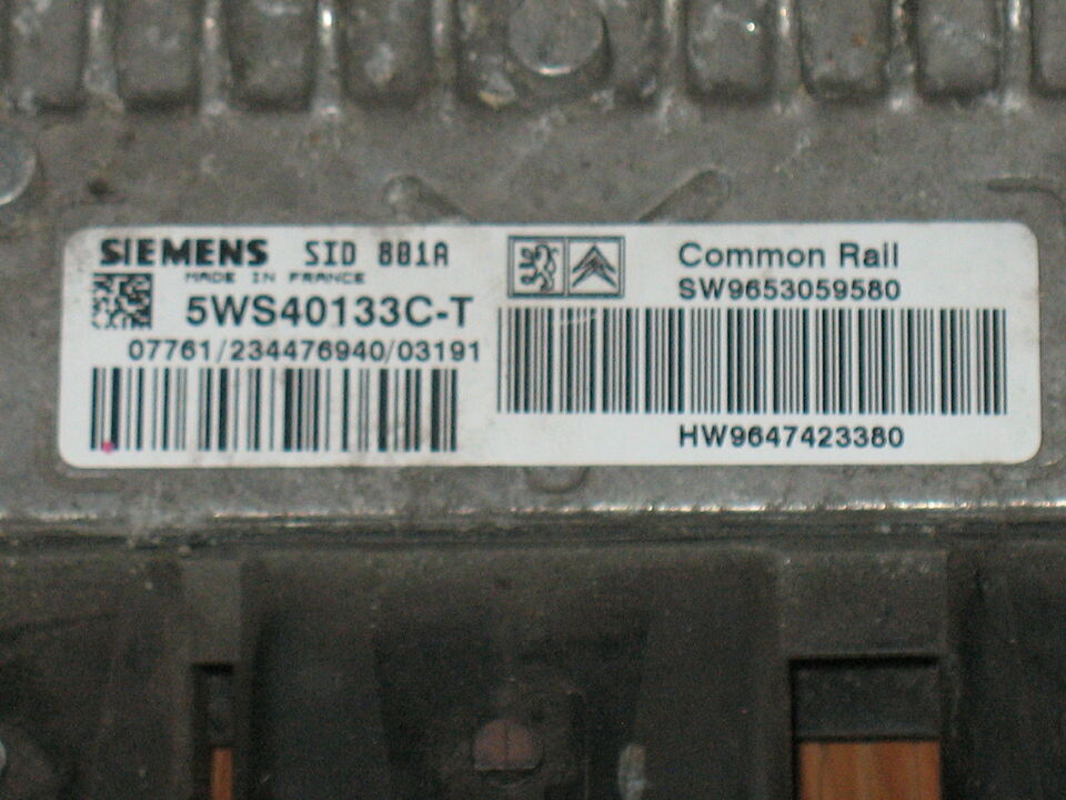 PEUGEOT 307 2.0 HDI 5WS40133C-T SID801A 9653059580 HW9647423380