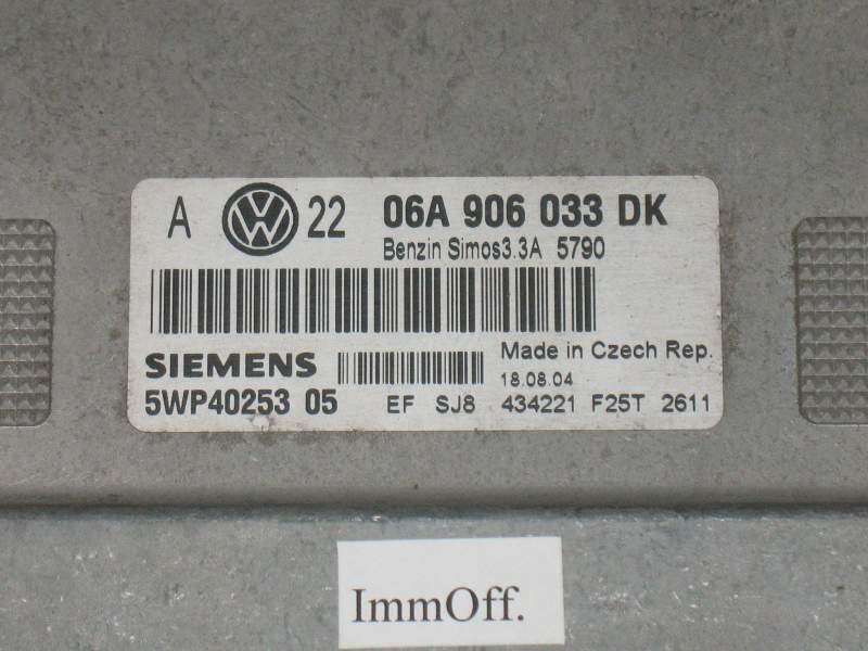 VOLKSWAGEN VW 06A906033DK Siemens 5WP40253