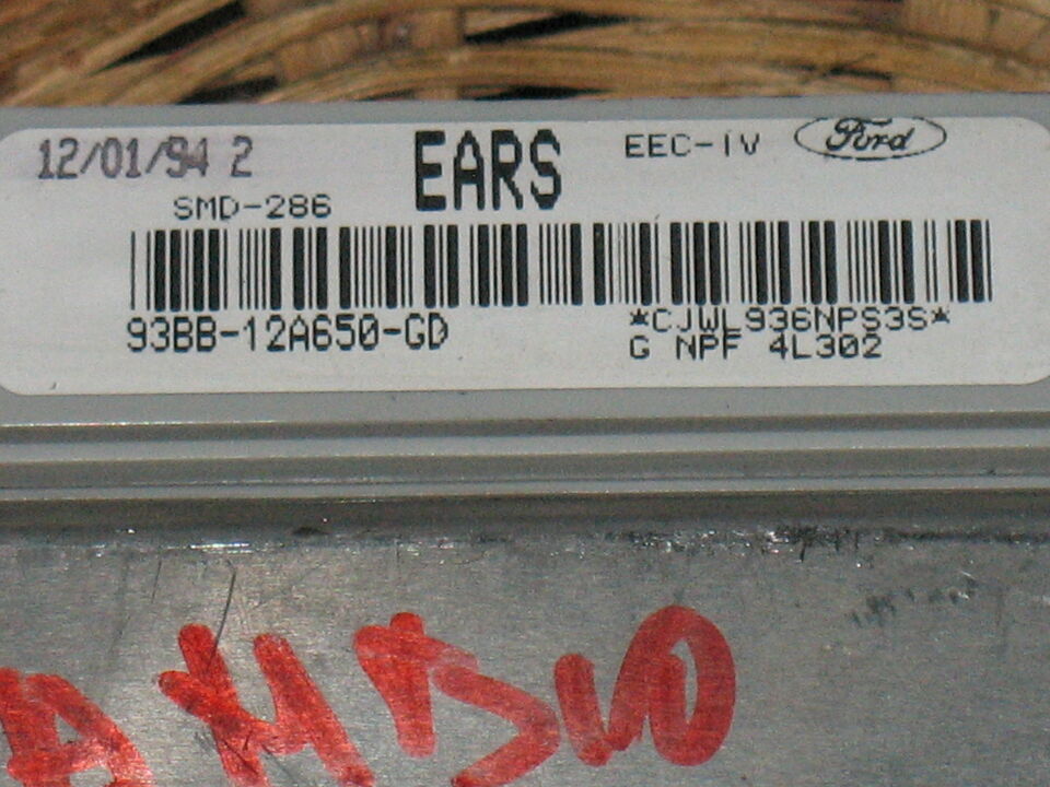 ECU FORD MONDEO 2.0 93BB-12A650-GD 93BB12A650GD EARS SMD-286