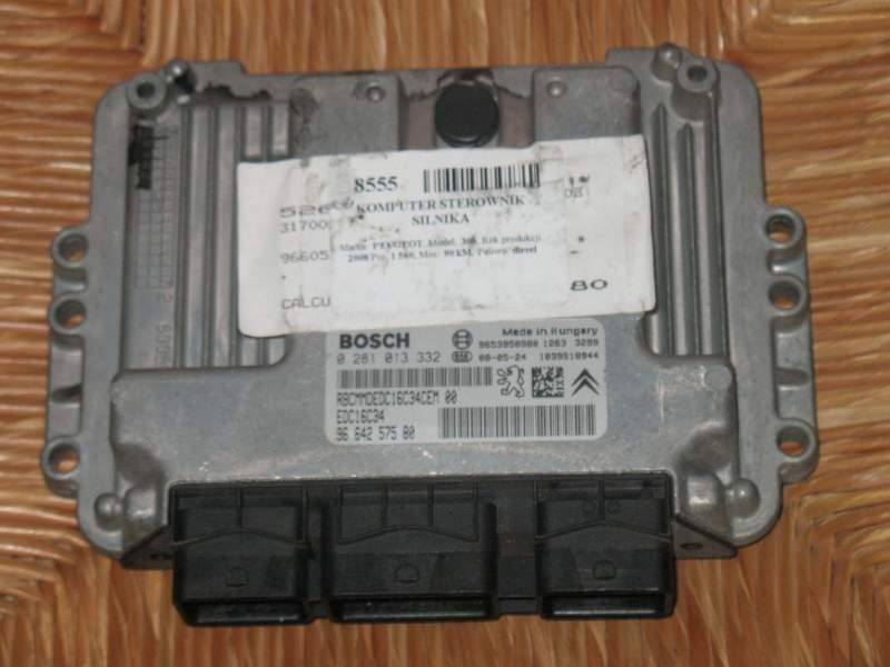 ECU CITROEN C4 1.6 HDI BOSCH 0281013332 9664257580 9653958980 EDC 16C34-4.11