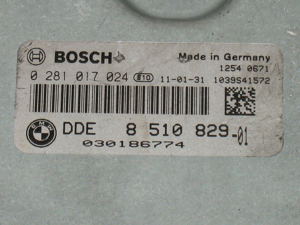 ECU BMW 320 2.0 0281017024 DDE8510829 5WK49515EBR EDC17C41