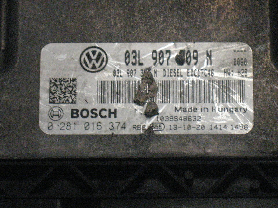 ECU VW PASSAT CC 2.0 TDI 03L907309N 0281016374 EDC 17C46-2.5