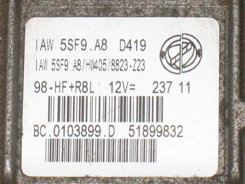 FIAT G.PUNTO EVO IAW 5SF9.A8 51899832 ANCHE 51891845 HW405