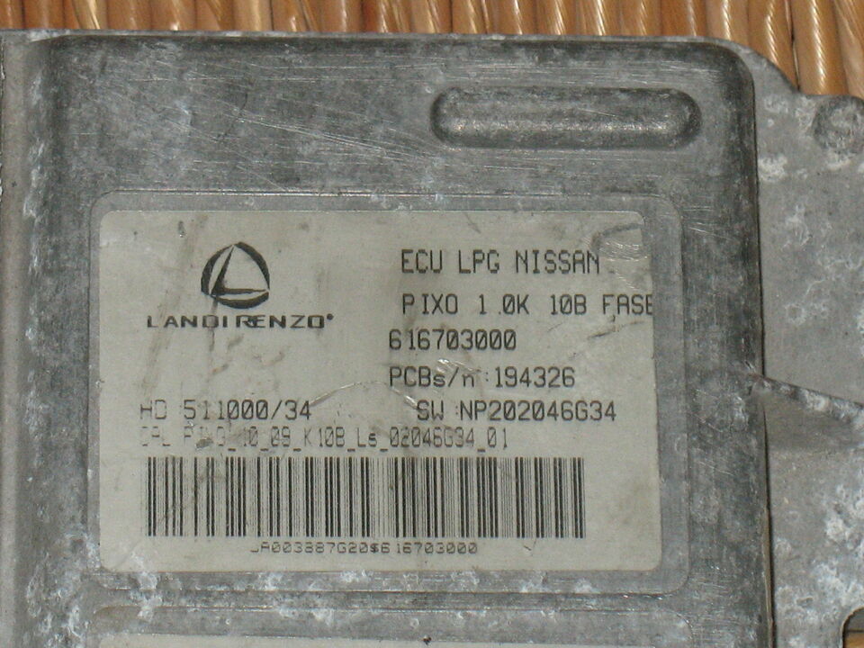 Ecu centralina landi nissan pixo 1.0 - gpl lpg 616703000