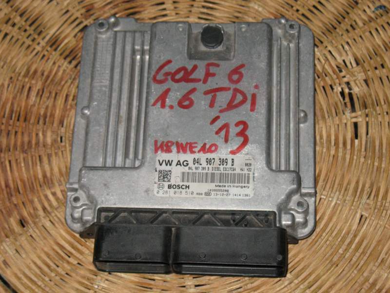 ECU VW GOLF 1.6 TDI BOSCH 0281018510 04L907309B EDC17C64