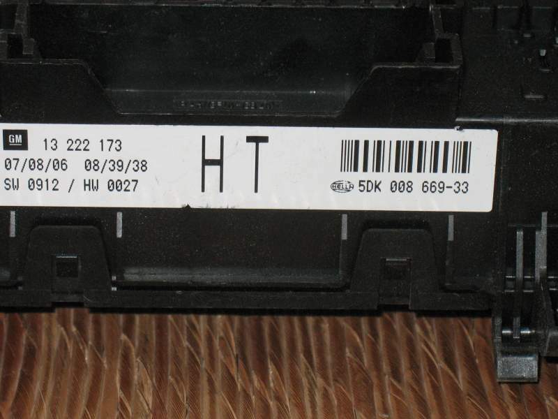 OPEL ASTRA H ZAFIRA B GM 13222173 HT, HELLA 5DK 5DK008669-33