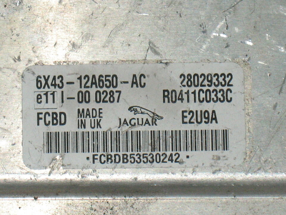 ECU JAGUAR X TYPE 2.0 DIESEL 6X43-12A650-AC 28029332 R0411C033C