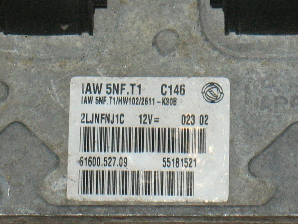 ECU FIAT STILO 1.6L IAW 5NF.T1 HW102 55180283 55181521 55187475