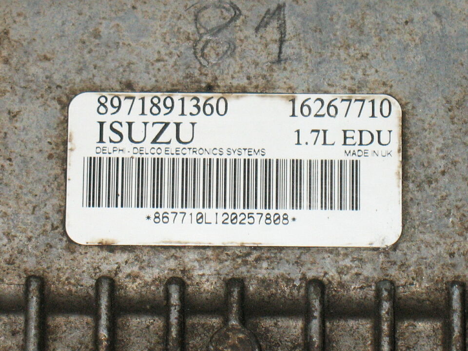 ECU DELPHI 8971891360 OPEL Isuzu Pump ASTRA 16267710 1.7L